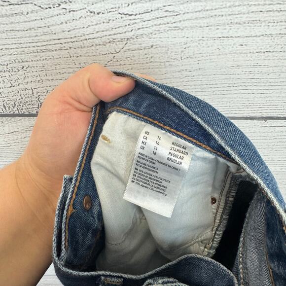 American Eagle Plus Size High Rise Mom Jeans Size 14 - Picture 10 of 10